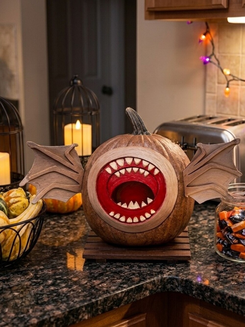 Stranger Things Alphabet String Light Pumpkin Decorating Kit